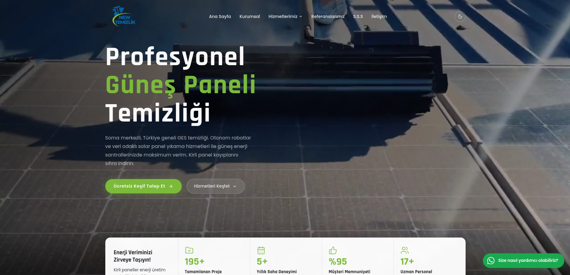 GÜNEŞ ENERJİSİ SANTRAL TEMİZLİĞİ 